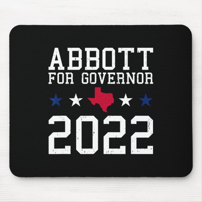Greg Abbott For Governor Election July 4th Republi Mouse Mat (Front)