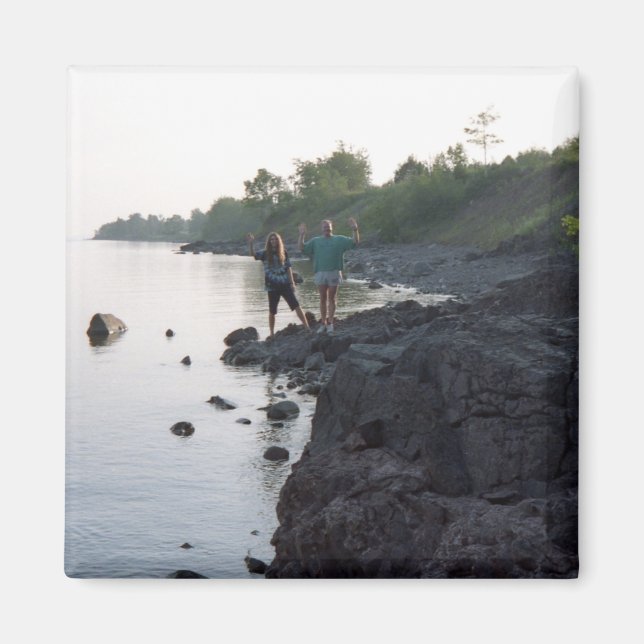 Greg & Dan Lake Superior Magnet (Front)