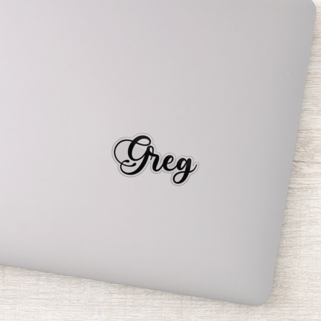 Greg Name - Handwritten Calligraphy (Detail)