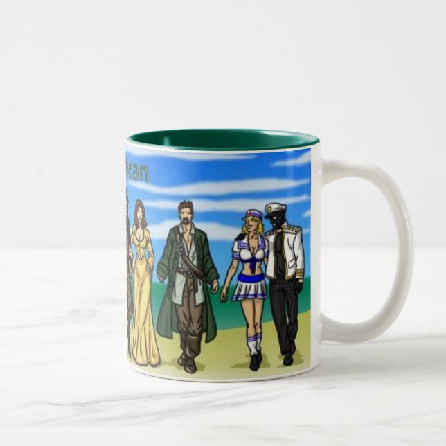 Greg of the Carribean gregscomic.com Two-Tone Coffee Mug (Right)