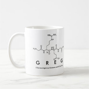 Greg peptide name mug