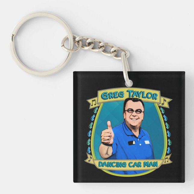 Greg Taylor the Car Man Key Ring (Front)