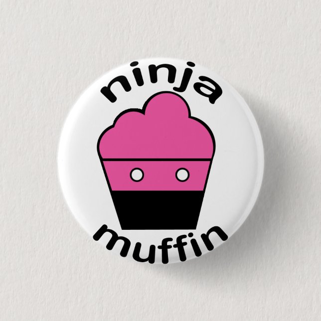 Greg the Ninja Muffin 3 Cm Round Badge (Front)