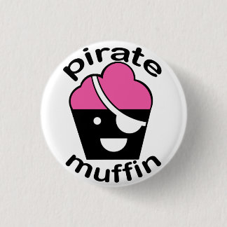 Greg the Pirate Muffin 3 Cm Round Badge