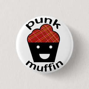Greg the Punk Muffin 3 Cm Round Badge