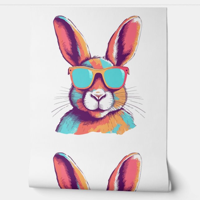 Greg the rabbit with glasses wallpaper (Unrolling)
