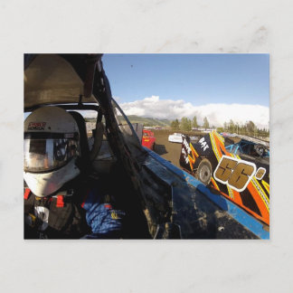 Gregg Racing action photo Postcard