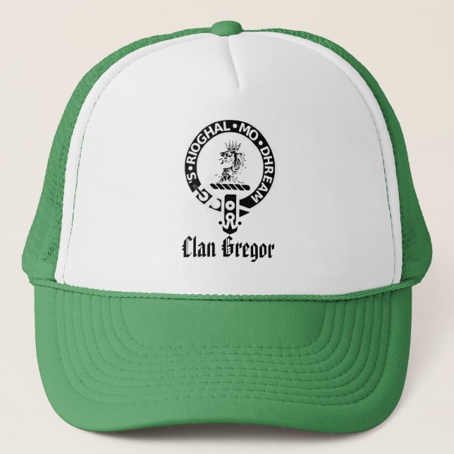 Gregor Badge Hat, Clan Gregor Trucker Hat (Front)