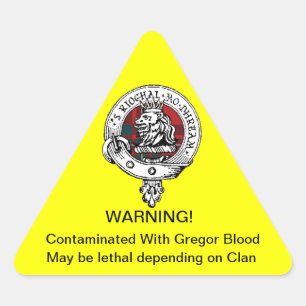 Gregor Contamination Sticker