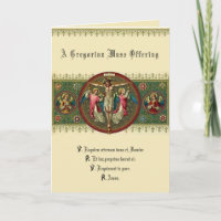 Gregorian Catholic Sympathy Mass Offering Cross
