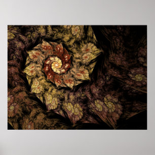 Gregorian Chant Fractal Poster