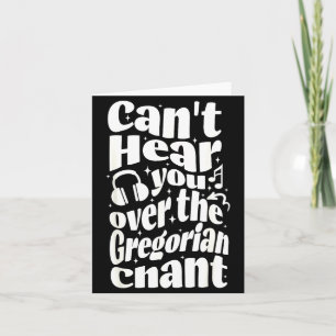 Gregorian Chant Funny Catholic Traditional Latin M Card