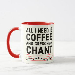 Gregorian Chant Latin Mass TLM Catholic Mug