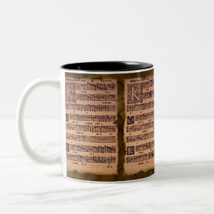Gregorian Chant Music Sheet Drinking Mug