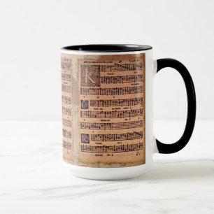 Gregorian Chant Music Sheet Drinking Mug