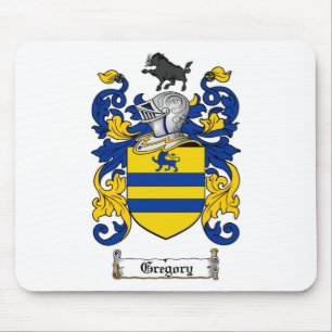 GREGORY FAMILY CREST - GREGORY COAT OF ARMS MOUSE MAT