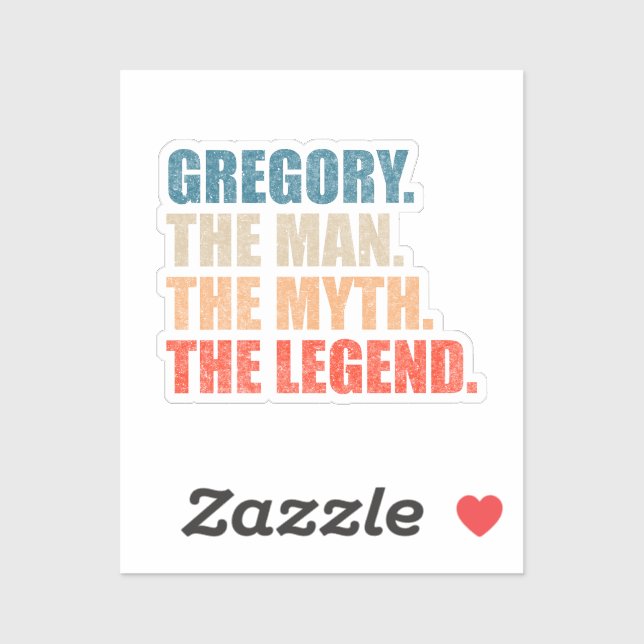 Gregory The Man The Myth The Legend (Sheet)