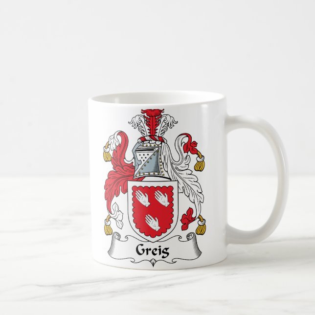 Greig Family Crest Coffee Mug (Right)