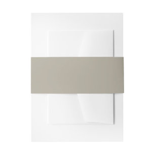 Greige Invitation Belly Band