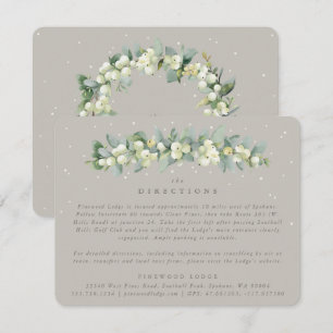 Greige Snowberry+Eucalyptus Garland Directions Enclosure Card