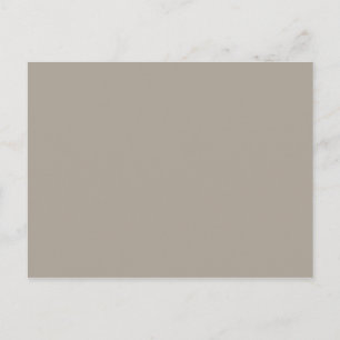 Greige Solid Colour Customise It Postcard