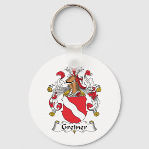 Greiner Family Crest Key Ring