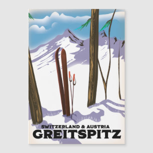 Greitspitz Switzerland & Austria Ski poster