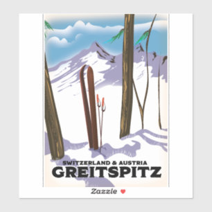 Greitspitz Switzerland & Austria Ski poster