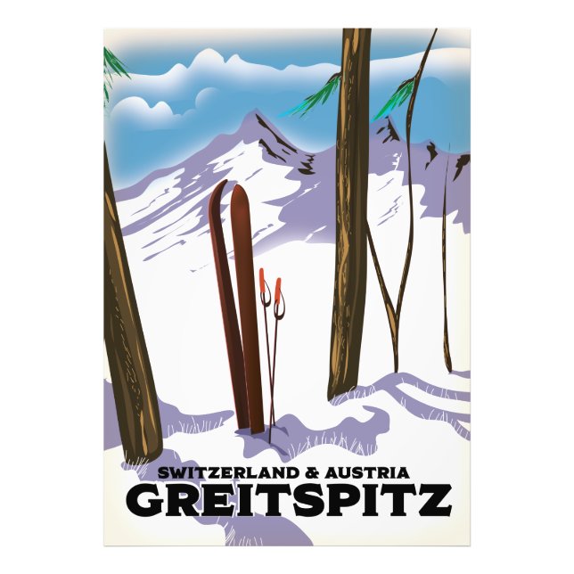 Greitspitz Switzerland & Austria Ski poster (Front)