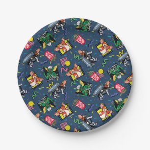 Gremlins™ 80's Retrowave Pattern Paper Plate