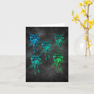 Gremlins Creatures Halloween Note Card