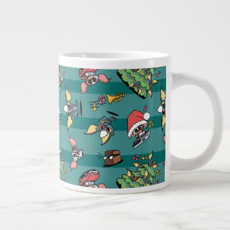 Gremlins | Cute Comic Christmas Pattern Large Coffee Mug