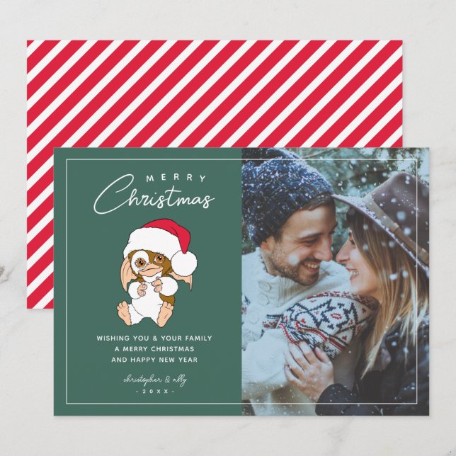 Gremlins | Gizmo Christmas Holiday Photo Invitation (Front/Back)