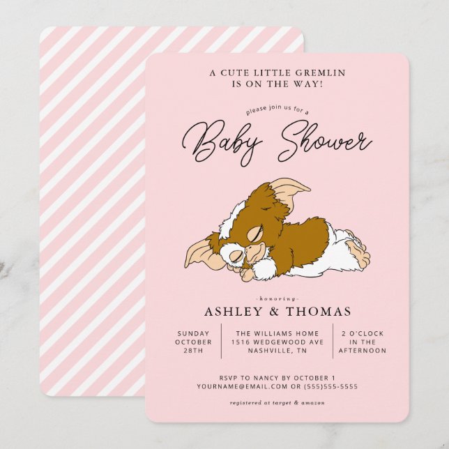 Gremlins | Gizmo Girl Baby Shower Invitation (Front/Back)