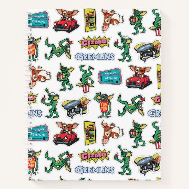 Gremlins™ Sticker Fun Pattern Notebook (Front)