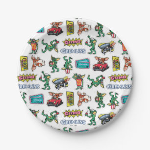 Gremlins™ Sticker Fun Pattern Paper Plate