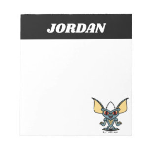 Gremlins   Stripe Cute Comic   Add Your Name Notepad