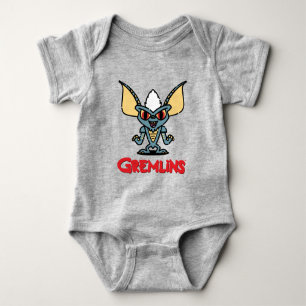 Gremlins Stripe Cute Comic Character Baby Bodysuit