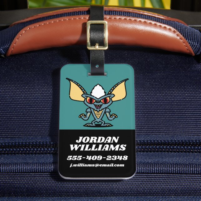 Gremlins | Stripe Cute Comic Character Luggage Tag (Front Insitu 2)