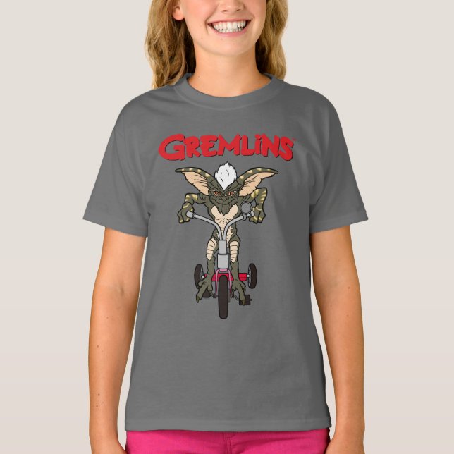 Gremlins | Stripe Riding Tricycle T-Shirt (Front)