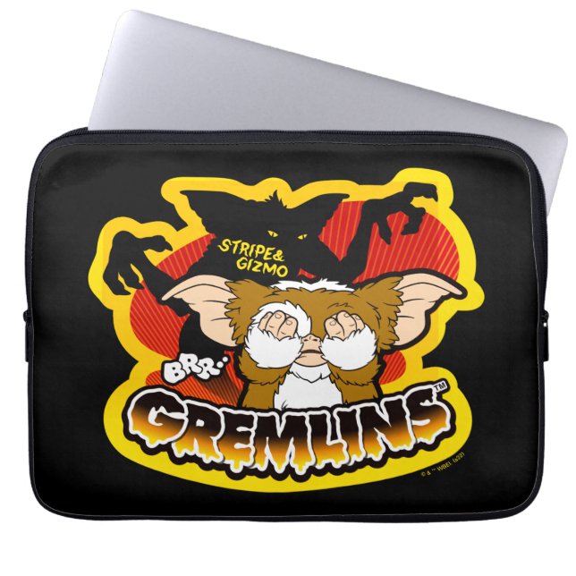 Gremlins | Stripe Scaring Gizmo Laptop Sleeve (Front)