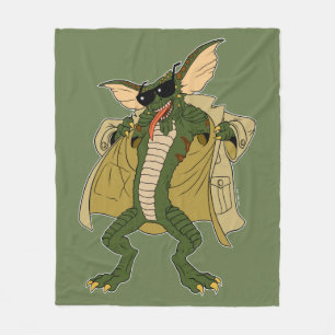 Gremlins   Stripe Trench Coat Flash Fleece Blanket