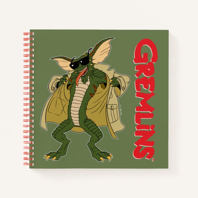 Gremlins | Stripe Trench Coat Flash Notebook (Front)