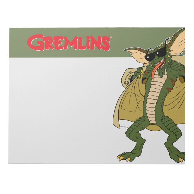 Gremlins | Stripe Trench Coat Flash Notepad (Front)
