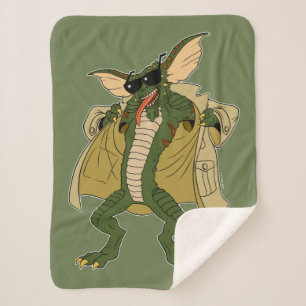 Gremlins   Stripe Trench Coat Flash Sherpa Blanket