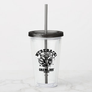 Gremlins Stripe We're Back Acrylic Tumbler