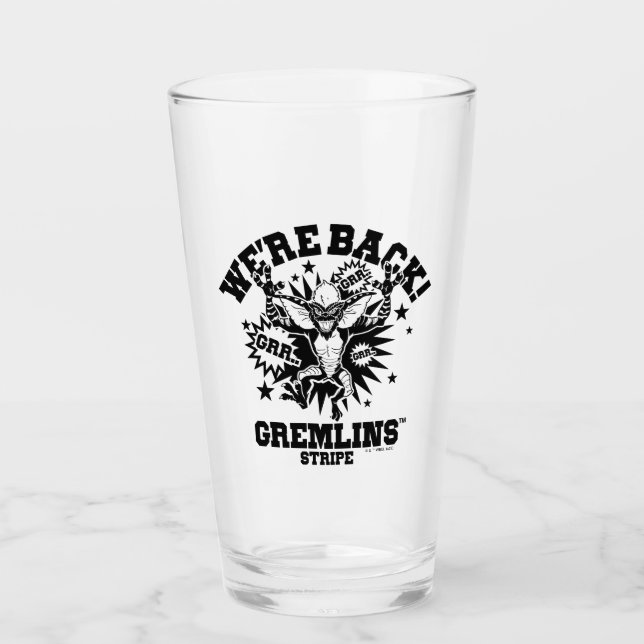 Gremlins | Stripe We're Back Glass (Front)