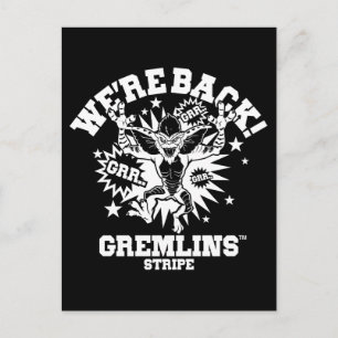 Gremlins Stripe We're Back Postcard