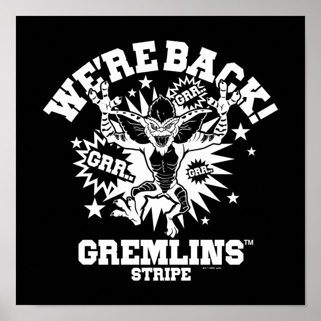 Gremlins | Stripe We're Back Poster (Front)