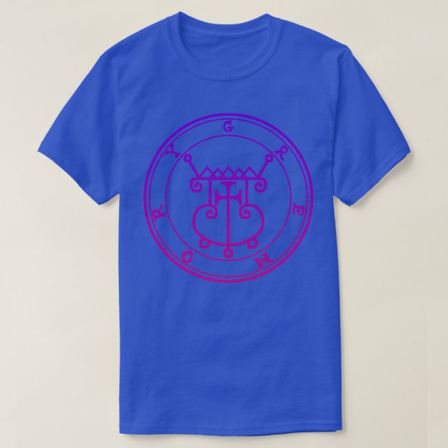Gremory Sigil Procures Love Purple Gradient T-Shirt (Design Front)